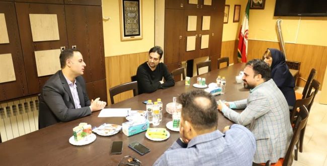 دیدار و گفتگو مسعود عباس نژاد با مدیرعامل خانه مطبوعات گیلان