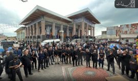 حرکت هیات سوگواری ابا عبدالله الحسین (ع) شورای اسلامی و شهرداری رشت