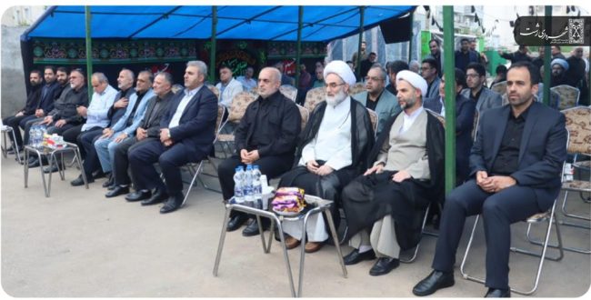 برگزاری مراسم کلنگ زنی احداث حسینیه موکب خدام العتره شهرداری رشت