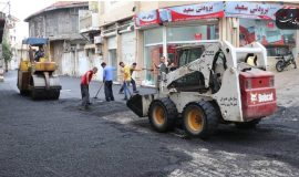 آسفالت بخشی دیگر از محلات منطقه دو شهر رشت