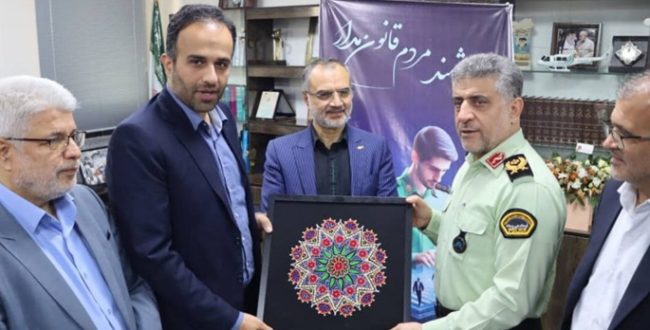 دیدار رئیس،اعضای شورای اسلامی و شهردار رشت با فرمانده نیروی انتظامی استان گیلان و فرمانده نیروی انتظامی شهرستان رشت