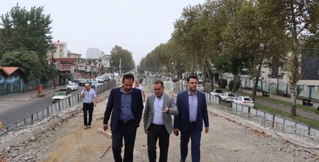 بازدید شهردار رشت از پیشرفت فیزیکی تقاطع غیر همسطح شهید باهنر