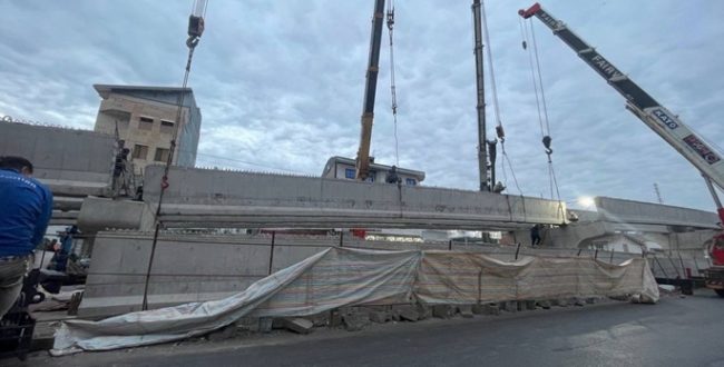 پروژه های میثاق در آستانه بهره برداری اجرای مرحله آخر تیرگذاری تقاطع غیرهمسطح شهید حمیدیان