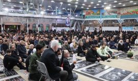 مراسم بزرگداشت شهید مقاومت سید حسن نصرالله در گلزار شهدای رشت برگزار شد