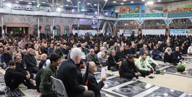 مراسم بزرگداشت شهید مقاومت سید حسن نصرالله در گلزار شهدای رشت برگزار شد