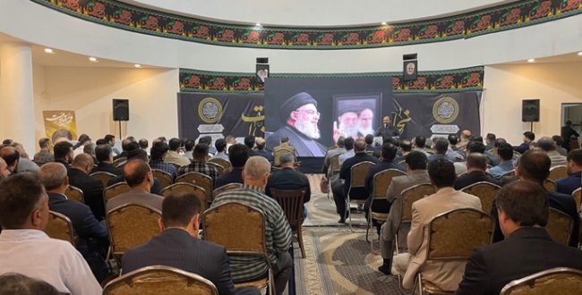 برگزاری مراسم‌ یادبود و گرامیداشت شهید مقاومت سید حسن نصرالله در نمازخانه شهرداری رشت / آئین تکریم و معارفه فرمانده پایگاه بسیج شهید دستغیب شهرداری‌رشت