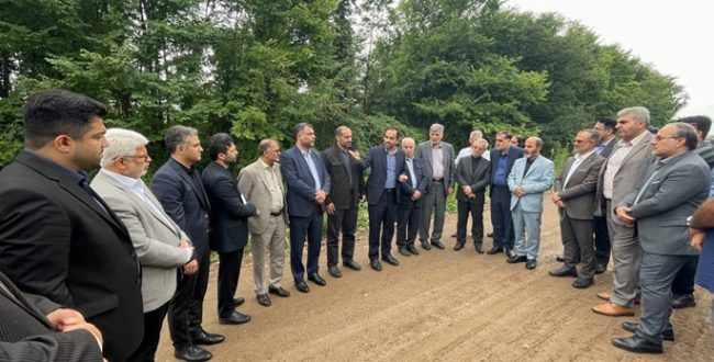 بازدید مجمع نمایندگان استان گیلان با همراهی رئیس،اعضای شورای اسلامی و شهردار رشت از پروژه های طرح میثاق رشت