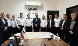 مراسم اهدای درجه نیروهای آتش‌نشانی و خدمات ایمنی شهرداری رشت برگزار شد