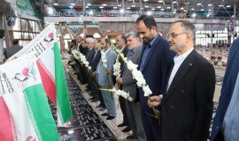 تجدید میثاق رییس، اعضای شورای اسلامی و شهردار رشت با آرمان‌های شهدا در گلزار شهدای رشت