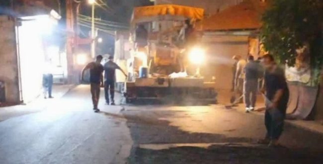 پایان عملیات روکش آسفالت محدوده باقرالعلوم محله عینک منطقه چهار شهری