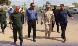 بازدید فرمانده سپاه قدس گیلان با همراهی شهردار رشت از روند آماده‌سازی محل برگزاری دومین کنگره ۸۰۰۰ شهید استان